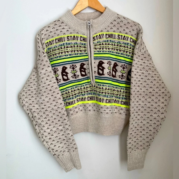 NWOT Urban Outfitters UO BDG Jesse Half-Zip Sweater Small - Picture 7 of 13